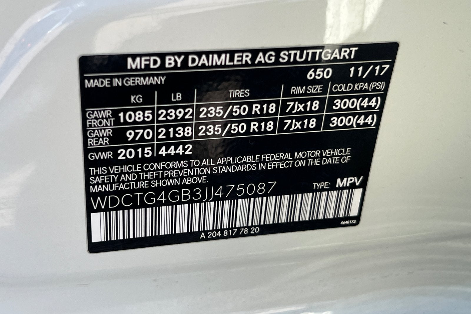 2018 Mercedes-Benz GLA 250 GLA 250
